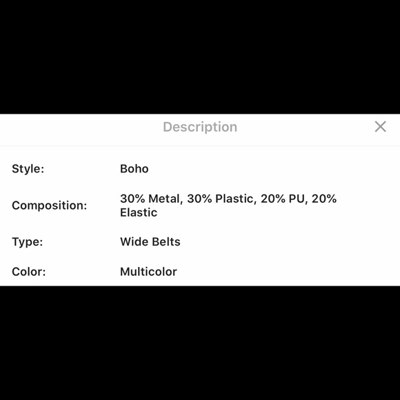 BEADED BELT NWOT - Picture 5 of 7